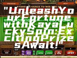 "Unleash Your Fortune with Kaya Lucky Spin: Exciting Prizes Await!"